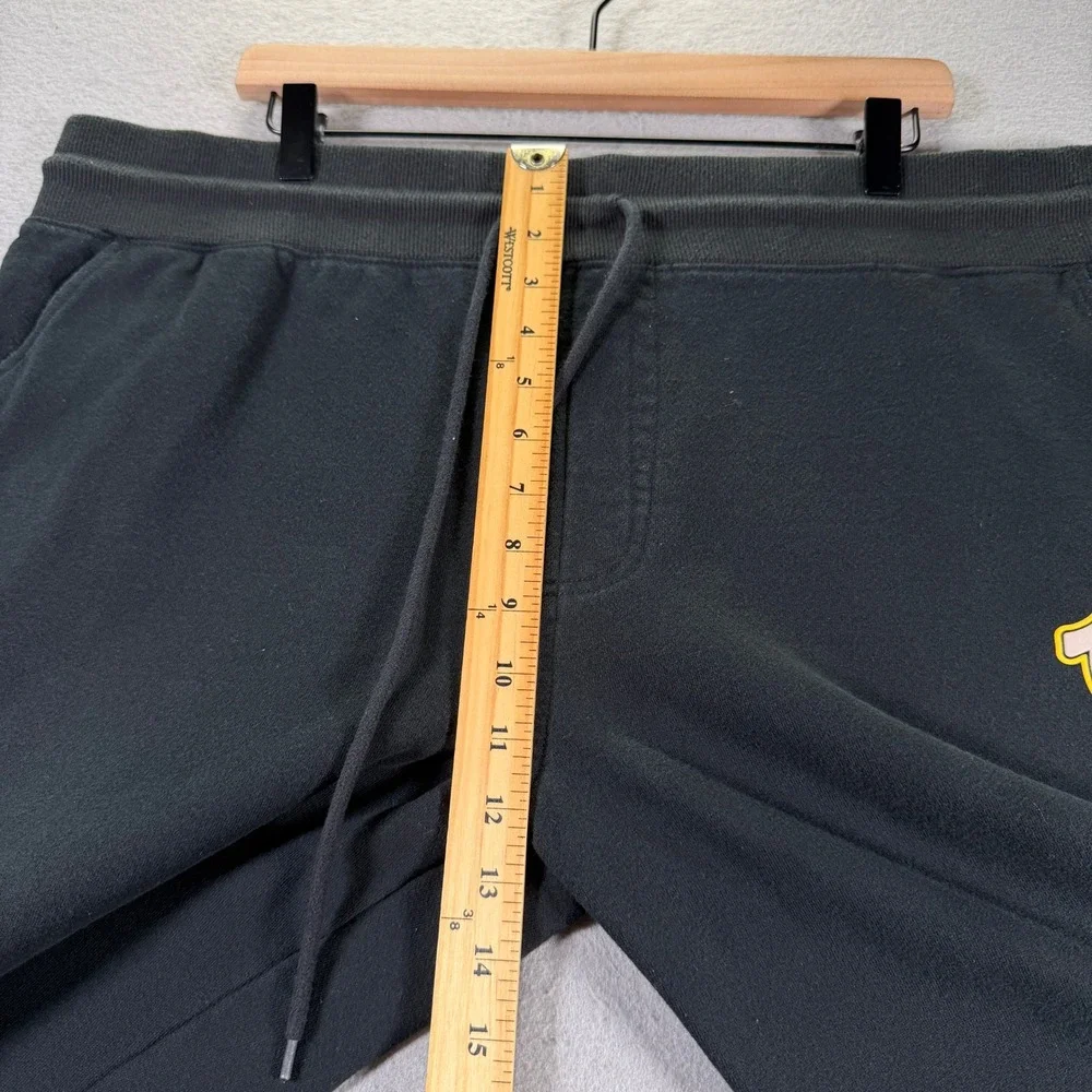True Religion Mens Joggers Black Logo Waistband Drawstring Size XXL‎ Comfort